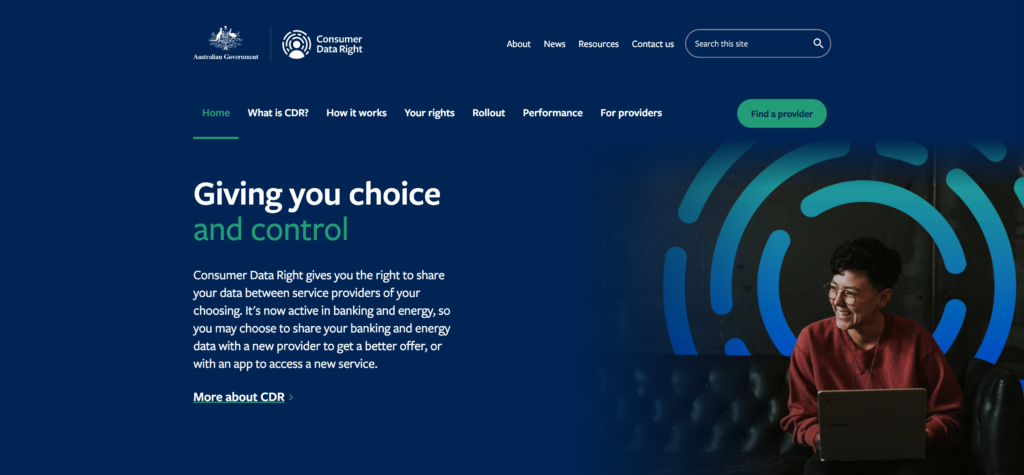 澳大利亚消费者数据权利（Consumer Data Right, CDR）的官方网站